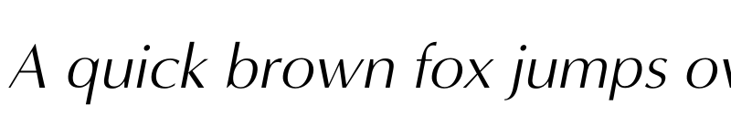 Preview of MinervaModern Italic font