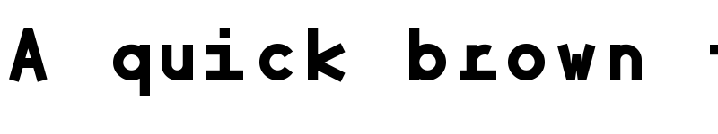 Preview of Minimal Mono Black font