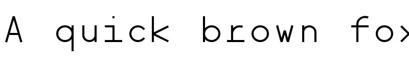 Preview of Minimal Mono Regular font