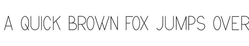 Preview of minimalising Regular font