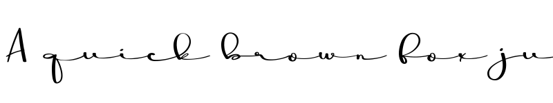 Preview of Minimalist Signature Regular font