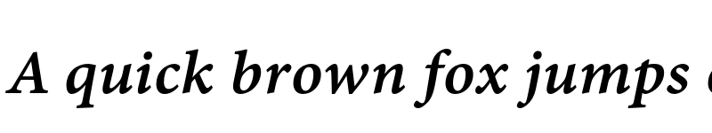 Preview of Minion 3 Caption Semibold Italic font