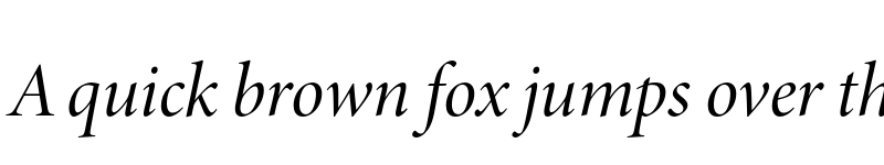 Preview of Minion 3 Display Medium Italic font