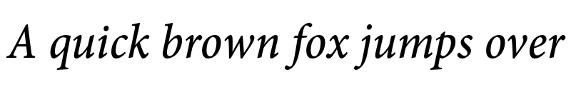 Preview of Minion Pro Caption Medium Condensed Italic font