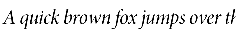 Preview of Minion Pro Display Medium Italic font