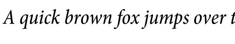 Preview of Minion Pro Medium Condensed Italic font