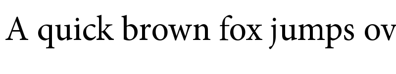 Preview of Minion Pro Regular font