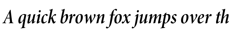 Preview of Minion Pro Subhead SemiBold Condensed Italic font