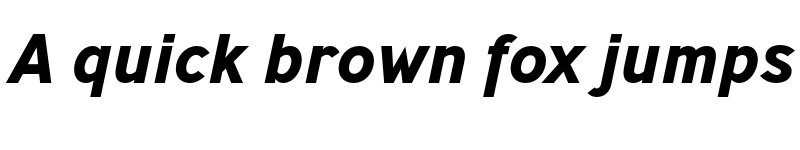 Preview of Ministry Bold Italic font