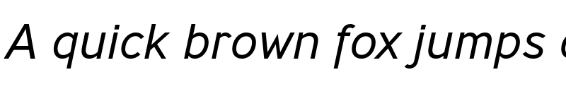 Preview of Ministry Light Italic font