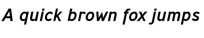 Preview of Ministry Medium Italic font