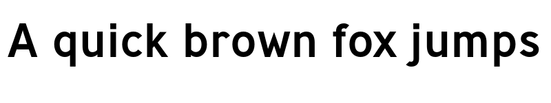 Preview of Ministry Medium font