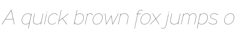 Preview of Ministry Thin Italic font