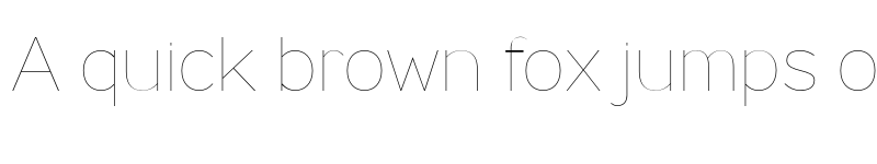 Preview of Ministry Thin font