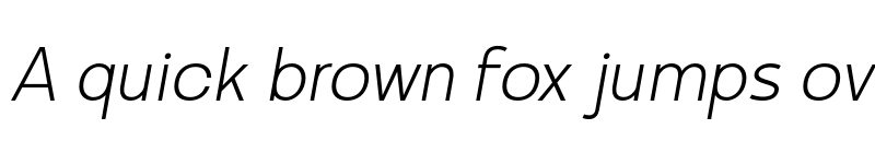 Preview of Minomu Thin Italic font