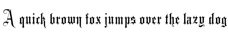 Preview of Minster No 1 Regular font