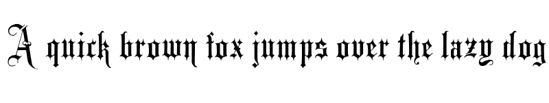 Preview of Minster No 3 Regular font