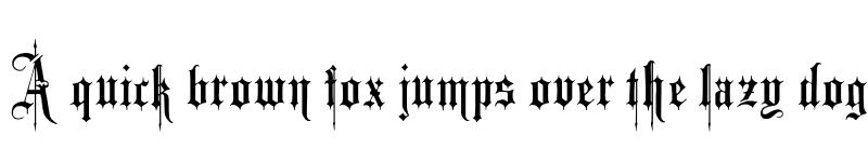 Preview of Minster No 4 Regular font