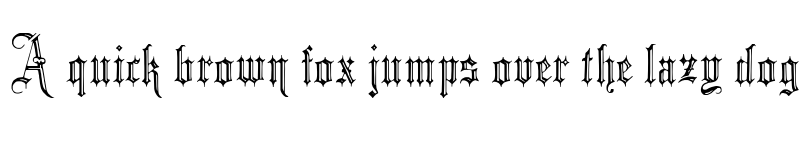 Preview of Minster No 5 Regular font