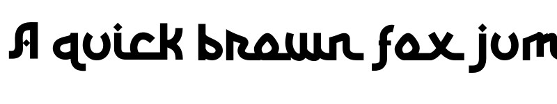 Preview of Miqdad Regular font