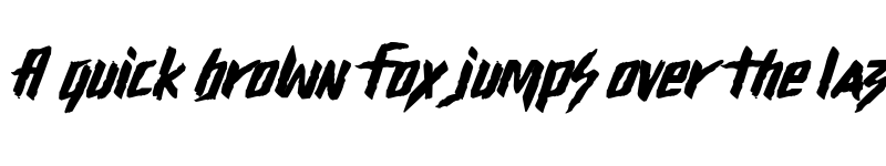 Preview of Misery Gymnast Regular font