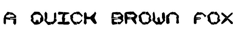 Preview of Mishmash 4x4i BRK Regular font