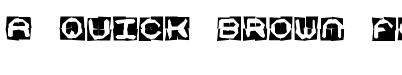 Preview of Mishmash 4x4o BRK Regular font