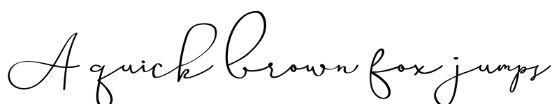 Preview of Miss Waited Regular font