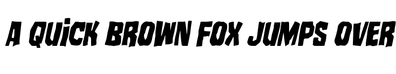 Preview of Mister Twisted Condensed Italic Condensed Italic font