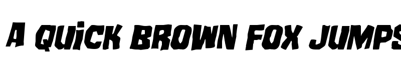 Preview of Mister Twisted Staggered Italic Italic font