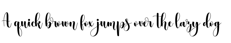 Preview of Mistletoe Regular font