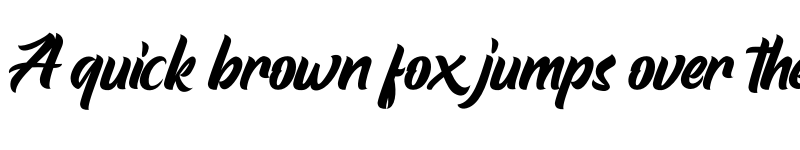 Preview of Mistrain Regular font