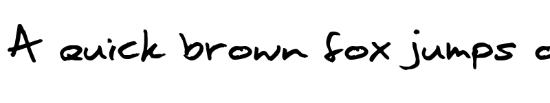 Preview of moanHand Regular font