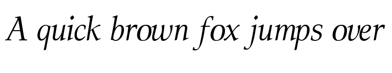 Preview of ModerataSerif Italic font