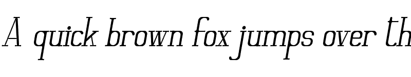 Preview of Moderate Demo Italic font