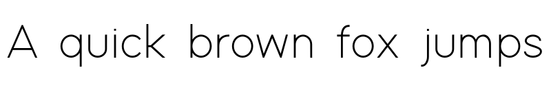 Preview of Modern Sans Light font