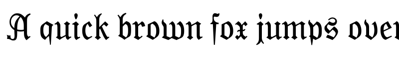 Preview of Moderne Fraktur Regular font
