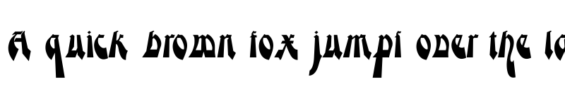 Preview of Moderne Gekippte Schwabacher Regular font