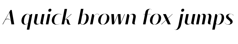 Preview of Modestic display Bold Italic font