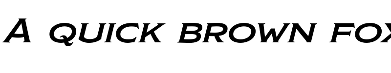 Preview of ModestoLite Expanded Italic font