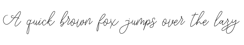 Preview of modista script Regular font