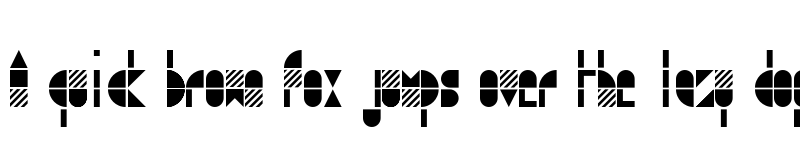 Preview of modulo3 Regular font