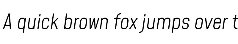 Preview of Mohave Light Italic font