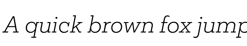 Preview of Mokoko Light Italic font