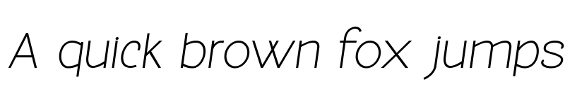 Preview of Molga Italic font