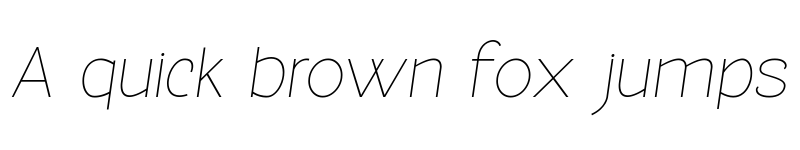 Preview of Molga Light Italic font