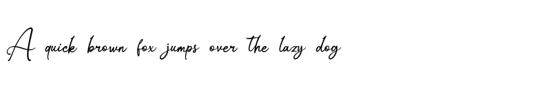 Preview of Mollina Signature Regular font