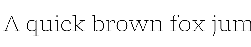 Preview of Molto Thin font