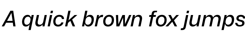 Preview of Mona-Sans Medium Italic font