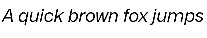 Preview of Mona-Sans Regular Italic font